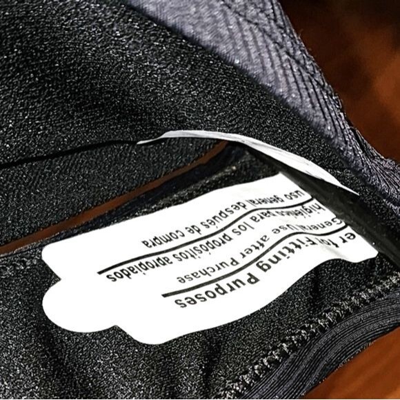 Hurley HSO1028 Black Ribbed One Piece Swimsuit Size L - Picture 12 of 12